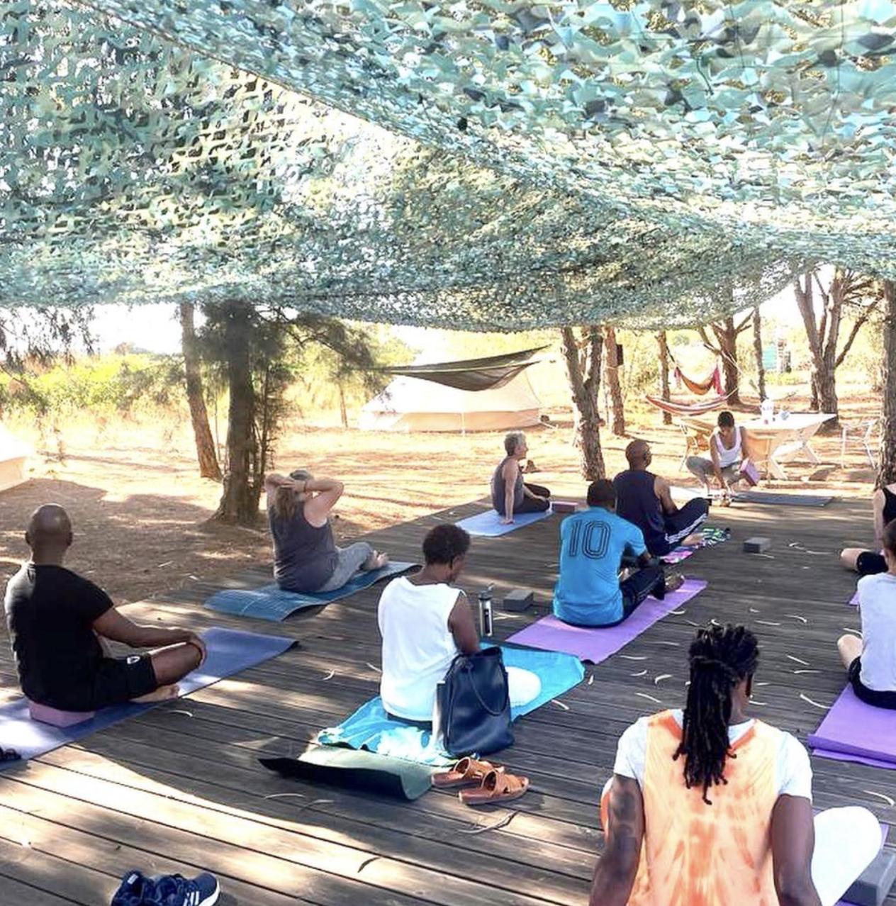 Glamping On Organic Yoga Farm With Natural Swimming Pool Near Beach Moncarapacho Bagian luar foto