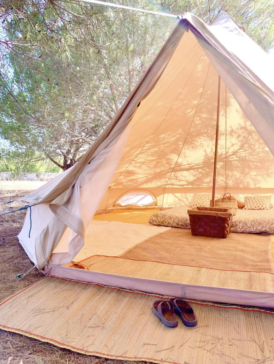 Glamping On Organic Yoga Farm With Natural Swimming Pool Near Beach Moncarapacho Bagian luar foto